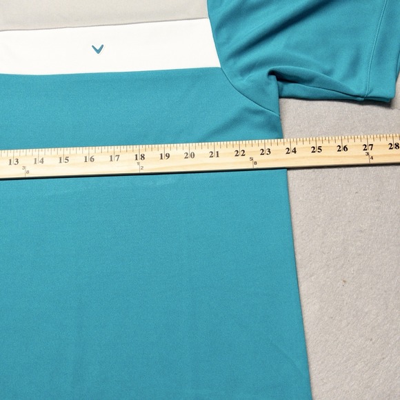 Calloway Opti Dri‎ Golf Polo Mens XXL Turquoise And Gray - Picture 5 of 7